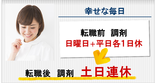 土日休みが一番の希望